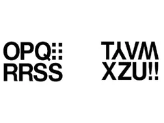 Etiket HERMA 4188 33mm letters O-Z zwart 22 stuks