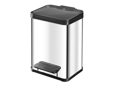 Gescheiden Afvalbak Öko Duo Plus 2 X 11 Liter, Hailo RVS