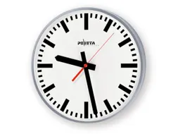 Wandklok Kwarts Klokkenkast Gelakt Metaal 30 cm Kleur Ral1023