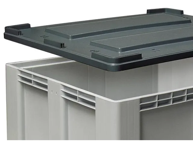 couvercle de gerbage PE p. récipient grand volume lxP 1200x1000mm