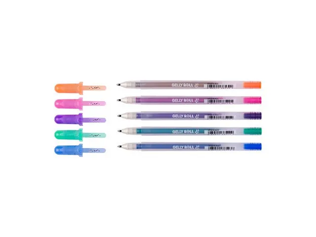Gelschrijver Sakura Gelly Roll 0.7mm Silver Shadow 5 stuks