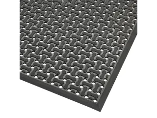 werkplekmat,mat,HxLxB 8,5x900x600mm,rubber,geperforeerd,antislip - 2