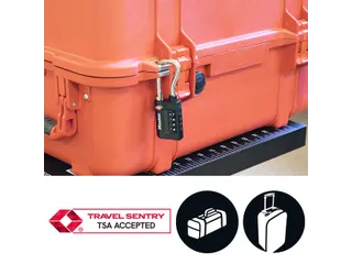 Hangslot Masterlock 4-cijfer combinatie TSA lange beugel zwart 35mm - 3