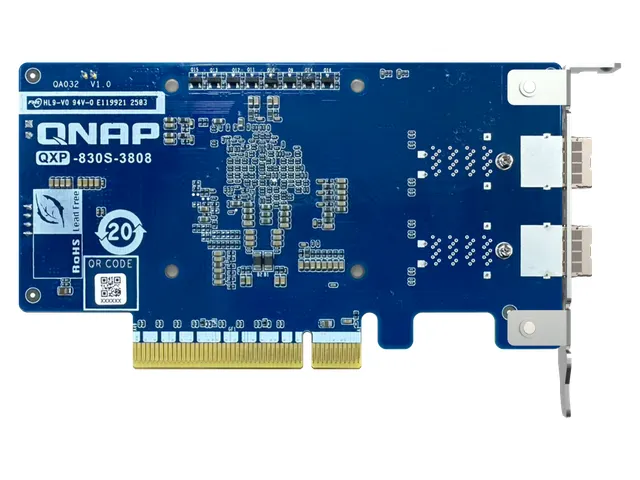 QNAP QXP-830S-3808, PCIe, Mini-SAS, SFF-8644, Multicolore, Actif, 1 ve