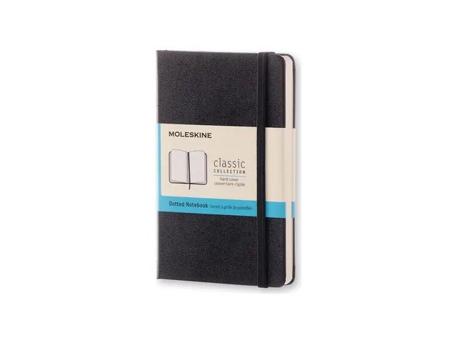 Notitieboek Moleskine pocket 90x140mm dots hard cover zwart