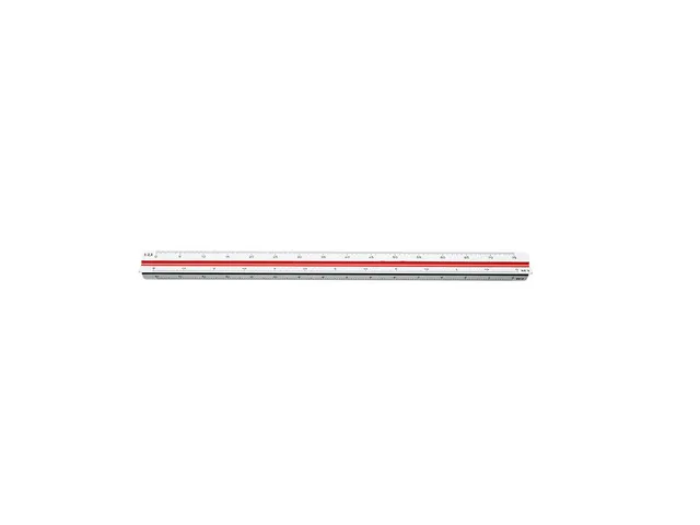 schaalstok Möbius & Ruppert 30cm wit/gekleurd architekt 1