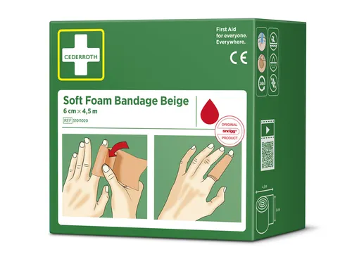 Bandage Cederroth Soft Foam beige 6cmx4.5m