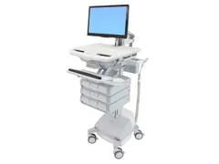 Medische Trolley StyleView-wagen met LCD-arm, SLA-voeding, 9 laden