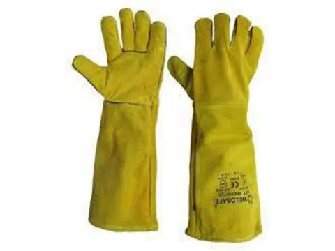 Weldsafe 728 lashandschoenen, geel, maat 10,5, per 12 paar