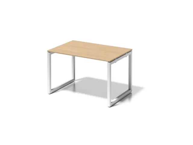 bureau,HxBxD 740x1200x800mm,blad esdoorn,sledeframe verkeerswit