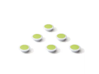 Glasbordmagneet 30mm Groen Rond Extra Sterk 6 stuks - 1