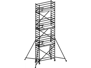 rolsteiger,reik H 8,25m,steiger H 7,49m,3platform(s),m. luik - 1