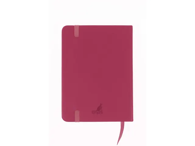 Schetsboek Kangaro A6 ruby PU HC 80 vel 140gr roomwit met elastiek en