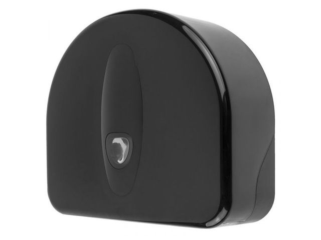 OUTLET Toiletpapierdispenser Zwart Voor Maxi Jumborol Toiletpapier | KantineSupplies.be