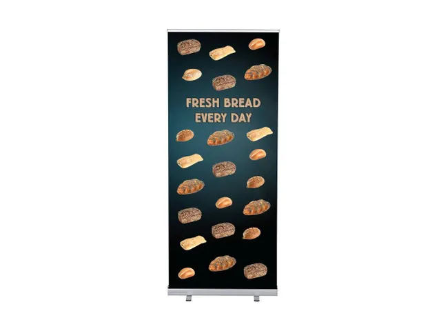Roll-Banner 85x200 complete set met print "Fresh Bread"
