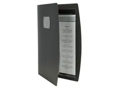 Menukaart Securit Rio A4 2 tas zwart kunststof