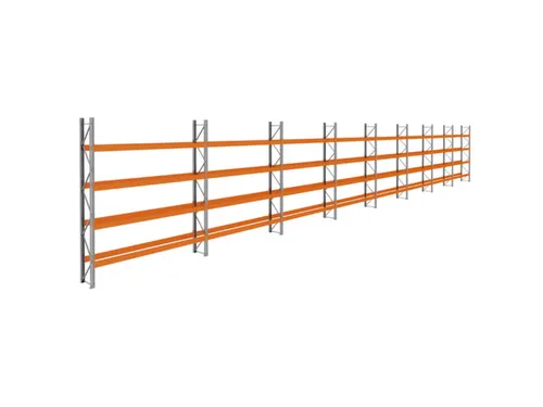 palletstelling,basis+7xaanbouw,HxBxD 4620x29700x750mm,vakl. 3400kg