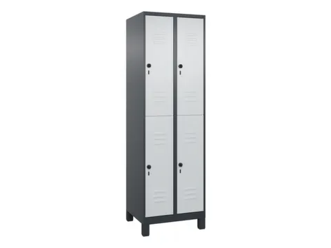 dubbeldekse locker,HxBxD 1950x600x500mm,2x2vak.,vak B 300mm