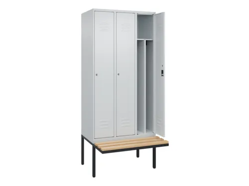 locker voor scheiding van kleding,HxBxD 2120x900x815mm,3vak