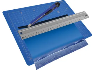 Desq 5690 Professionele snijmat 22x30cm A4 Blauw 5-laags - 2