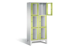 lockerkast 1850x810x500mm 2x3 vakken Cilinderslot Poten, RDS1108060