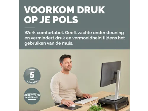 Polssteun Fellowes Breyta zwart