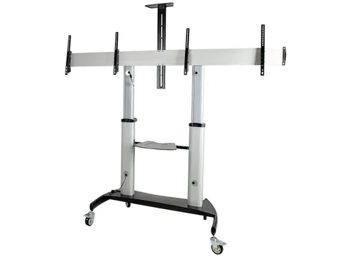 Dual TV Standaard op Wielen voor 37-60 Inch VESA TV's