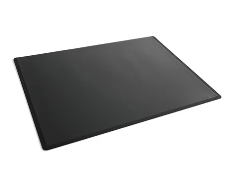 Schrijfonderlegger Zwart 530x400 mm met transparant afdekvel PP