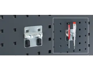 gereedschapsklem,v. perfoplaat,dubbel,Ø 6mm - 3
