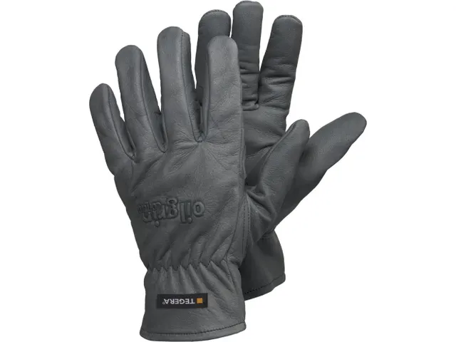 Tegera 6615 mechanische lederen handschoenen, grijs, maat 10
