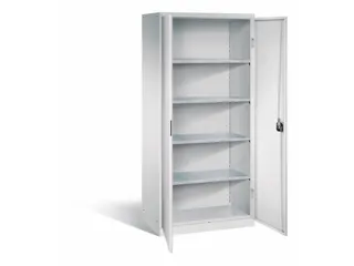 universele kast,HxBxD 1950x890x545mm,4xStalen bodem,cilinderslot - 1