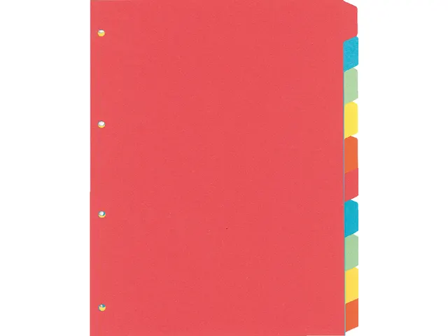 Tabbladen Kangaro 4-gaats PE410 10-delig assorti karton