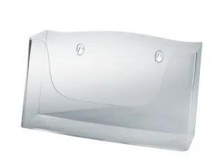 Folderhouder Sigel wandmodel A4 liggend transparant acryl 1 vak - 2