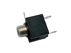 Vrouwelijke 3.5mm Mono Jack - Chassismontage Zwart