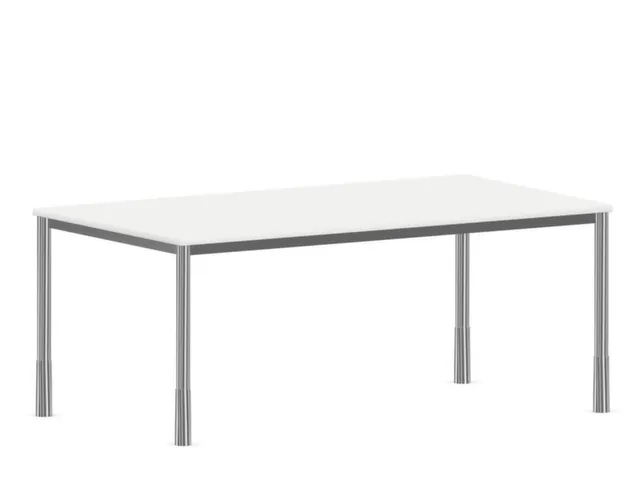 In hoogte verstelbaar bureau,HxBxD 720-840x1800x1000mm,Bl-wit