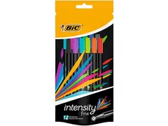 Bic Fineliner Intensity, Blister Met 12 Stuks In Geassorteerde Kleuren