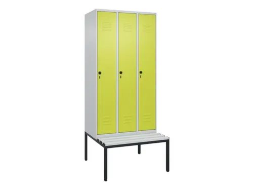 locker voor scheiding van kleding,HxBxD 2120x900x815mm,3vak