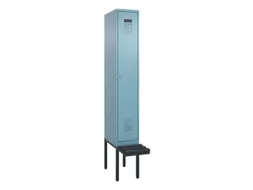 locker met bank,voor scheiding van kleding,HxBxD 2120x300x815mm,1vak