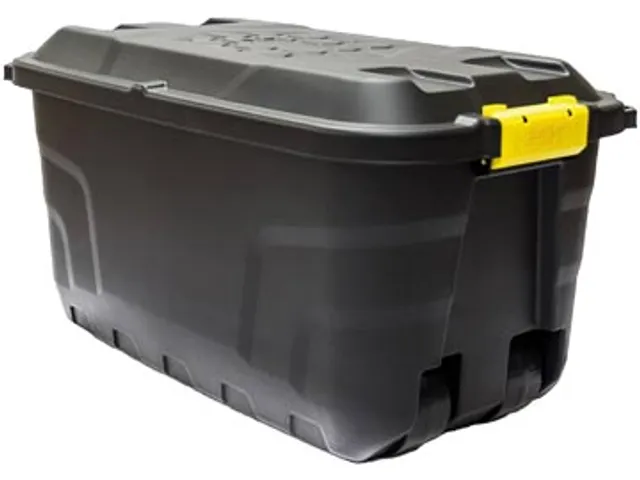 Boîte De Rangement Sur Roulettes 75 Litre, Noir