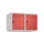 opzetkast,v. locker,2vak.,vak B 400mm,HxBxD 500x800x500mm,vleugeldeur