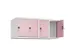 opzetkast,v. locker,4vak.,vak B 300mm,HxBxD 500x1200x500mm