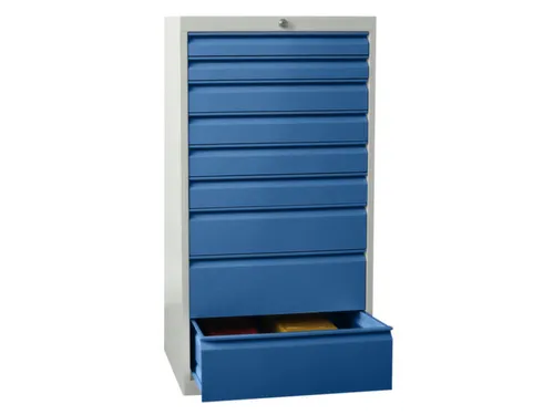 ladekast HxBxD 1200x500x600mm 9laden slot RAL7035 front RAL5012