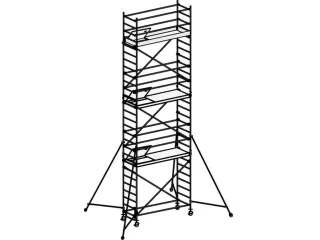 rolsteiger,reik H 8,4m,steiger H 7,64m,3platform(s),m. luik - 2