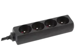 4-Voudige Stekkerdoos Met Krimpkous - 3G1.5 - 5m - Penaarde