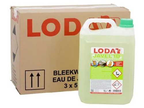 Javel 10° bleekwater, groen, bidon van 5 Liter