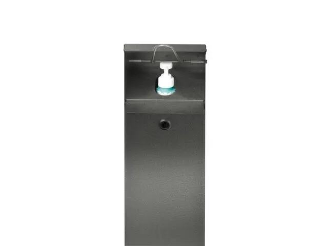 ontsmettingsmiddeldispenser HxBxD 1147x180x130mm v. 1l v. buiten