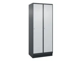 locker,HxBxD 1950x800x500mm,2vak,vak B 400mm,cil.-slot,sokkel - 1