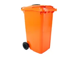 Container met rozet 240 Liter Oranje