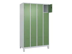 lockerkast,HxBxD 1950x1200x500mm,4x5vakken,vak B 300mm,cil.-slot