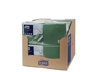 Tork 477413 Soft Lunchservet Advanced Donkergroen 33x33cm - 4